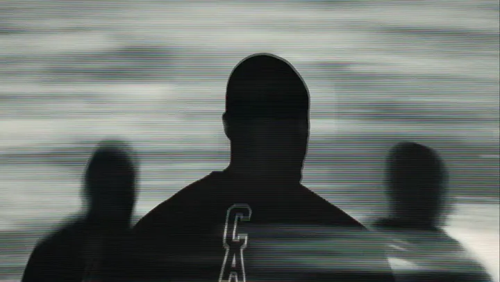 Ghosted silhouettes in the gym