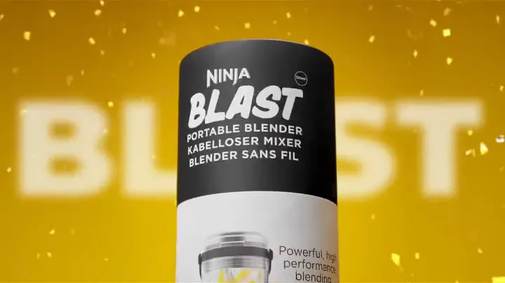 BLAST type behind the Ninja bottle