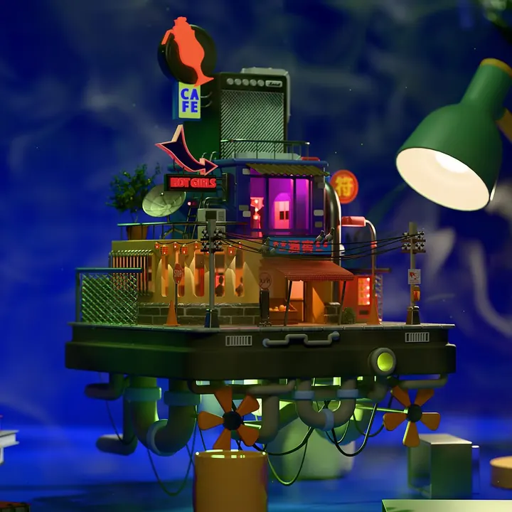 Back to Blender: from the lamp side